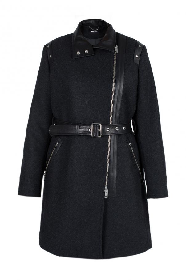 Diesel Band collar coat Women's Clothing Vitkac